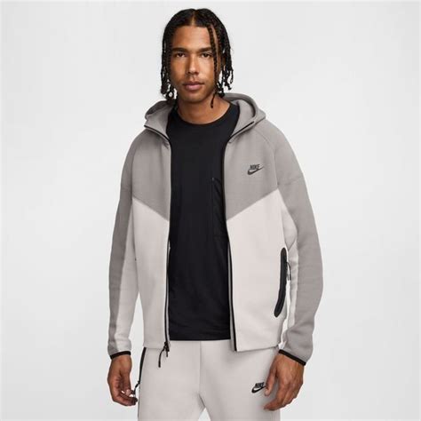 nike hoodie nsw tech fleece windrunner grijs heather zwart|nike fleece windrunner hoodie.